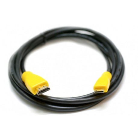 Відео кабель Mini HDMI to HDMI, 2m, позолочені коннектори, Blister, 1.3V