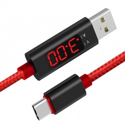 Кабель Extradigital USB A Male to Type C  With LCD display
