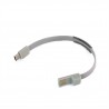 Кабель Extradigital USB Type C to USB 2.0 AM - браслет, 0.2m Серый KBU1779