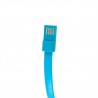 Кабель Extradigital Micro USB to USB  - браслет, 0.2m Голубой KBU1784