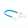 Кабель Extradigital Micro USB to USB  - брелок, 0.18m Голубой KBU1785