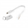 Кабель Extradigital Lightning to USB  - брелок, 0.18m Белый KBU1789