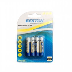 Батарейка Beston AAA 1.5V Alkaline, 4шт