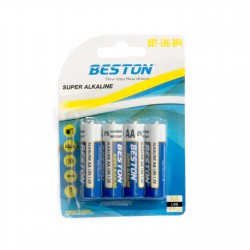 Батарейка Beston AA 1.5V Alkaline, 4шт