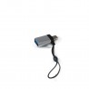 Адаптер Extradigital USB 3.0 AF - USB Type C, Super Speed, Aluminium