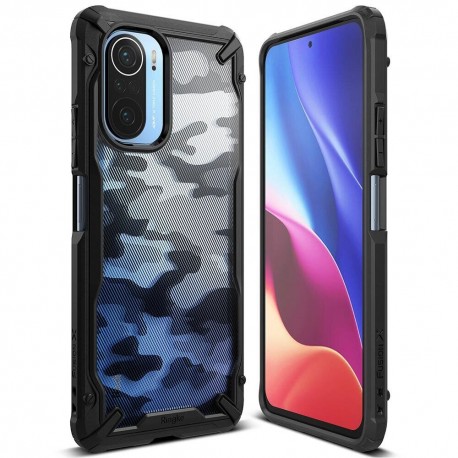 Чехол Ringke Fusion X для Xiaomi K40/K40Pro/K40Pro+/PocoF3/Mi11X  CAMO BLACK (RCX4977)