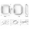 Защитная накладка для часов RINGKE SLIM CASE для Apple Watch 7 45mm White + Clear (RCA4983)