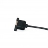 Кабель Extradigital USB Тип B (famale) -Mini USB тип B (male), 1m, подовжувач з кріпленням