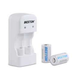 Зарядний пристрій BESTON BST-CD643 + 2 аккумулятори CR123A (AAB1885)