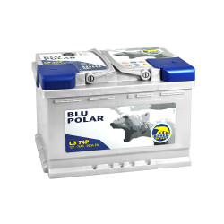 Автомобільний акумулятор BAREN Blu polar 74Аh 680А R+ (правий +)