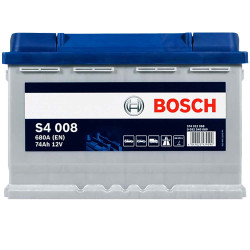 Автомобільний акумулятор BOSCH 74Ah 680A R+ (правий +) S40 080
