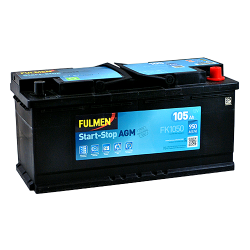 Автомобільний акумулятор FULMEN Start-Stop AGM 105Ah 950A R+ (правий +)