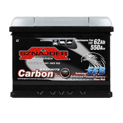 Автомобільний акумулятор SZNAJDER Carbon Start Stop EFB 62Аh 550А R+ (правий +) 562 05