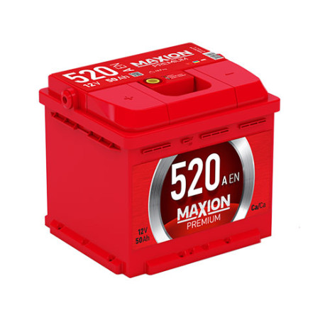 Автомобільний акумулятор MAXION Premium 50 Аh 520A L+ (лівий +)