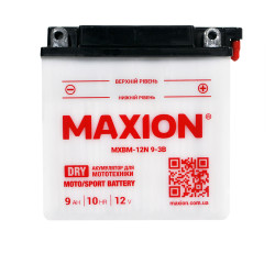 Мото акумулятор MAXION 12V 9A R+ (правий +) 12N 9-3B