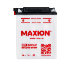 Мото акумулятор MAXION 12V 14A R+ (правий +) YB 14L-A1