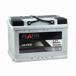 Автомобільний акумулятор PLATIN Silver 80Ah 780A R+ (правий +) MF