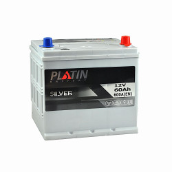 Автомобільний акумулятор PLATIN Silver Asia 60Ah 600A R+ (правий +) SMF