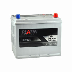 Автомобільний акумулятор PLATIN Silver Asia 75Ah 750A R+ (правий +) SMF