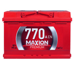 Автомобільний акумулятор MAXION Premium 77 Аh 770A R+ (правий +) TR L3