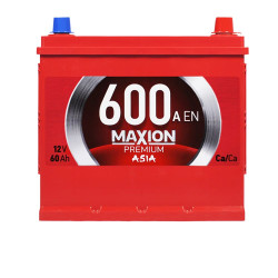 Автомобільний акумулятор MAXION Premium Asia 60Аh 600A R+ (правий +) D23