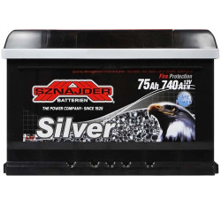 Автомобільний акумулятор SZNAJDER Silver 75Ah 740A R+ (правий +) LB3 (h175)