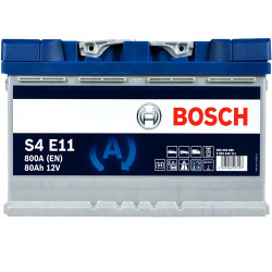 Автомобільний акумулятор BOSCH EFB 80Ah 800A R+ (правий +) L4 (S4E 111)