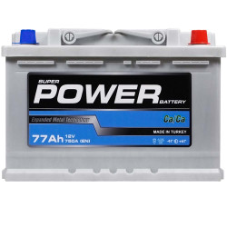 Автомобільний акумулятор POWER Silver 77Аh 750A R+ (правий +) L3 MF