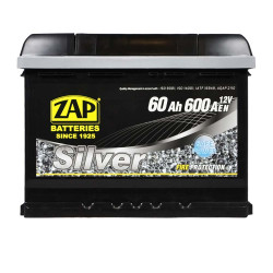 Автомобільний акумулятор ZAP Silver 60Ah 600A L+ (лівий +) L2 (560 85)
