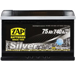 Автомобільний акумулятор ZAP Silver 75Ah 740A R+ (правий +) LB3 (575 87) h175