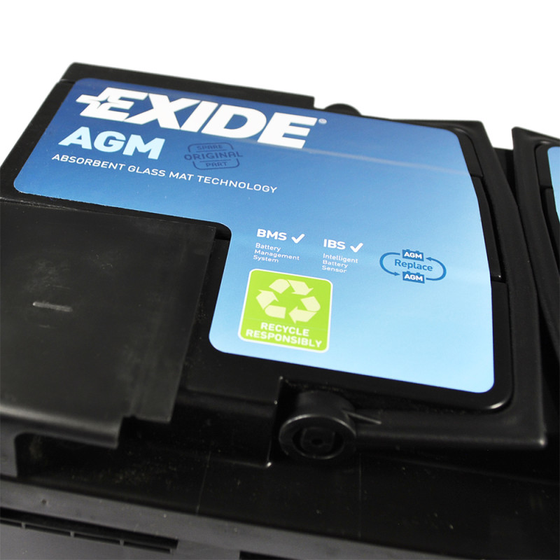 Автомобільний акумулятор EXIDE Start-Stop AGM 80Аh 800A R+ (правий +) EK800