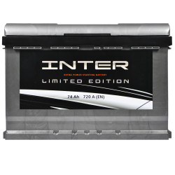 Автомобільний акумулятор INTER limited edition (L3) 74Ah 720A R+