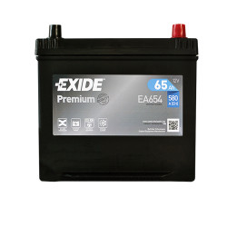 Автомобільний акумулятор EXIDE Premium (EA654) Asia (D23) 65Аh 580A R+ (правий +)