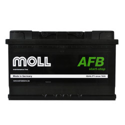 Автомобільний акумулятор MOLL AFB (L4) start/stop 86Ah 820A R+ (правий +)