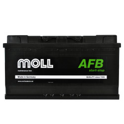 Автомобільний акумулятор MOLL AFB (L5) start/stop 96Ah 900A R+ (правий +)