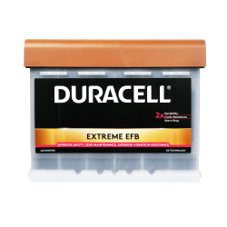Автомобільний акумулятор DURACELL Extreme EFB (L2) 65Ah 640A R+ (правий +)