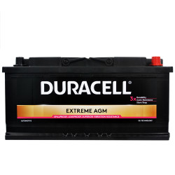 Автомобільний акумулятор DURACELL Extreme AGM (L6) 105Ah 950A R+ (правий +)