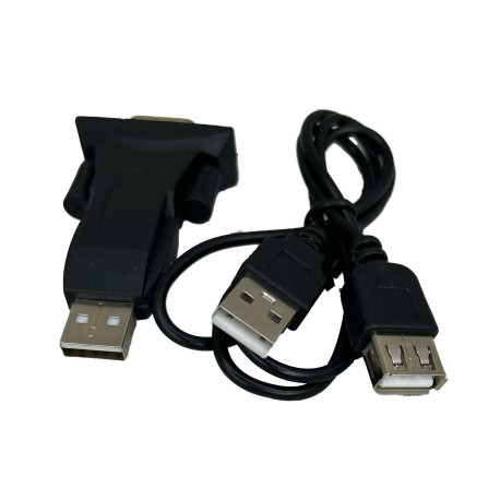 Адаптер Extradigital High-Speed USB 2.0 to Serial RS-232 DB-9, FTDI, Blue, PVC