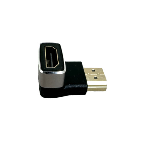 Адаптер Extradigital HDMI to HDMI, 90 Degree, v1.4, Gold