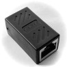 З'єднувач витої пари RJ45 Ethernet Cable Extender Adapter Black