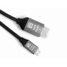 Кабель micro HDMI to HDMI, 1.5m, v 2.0 4K UHD, 36 AWG, Gold, PVC