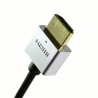 Extradigital micro HDMI to HDMI, 0.5m, v1.4b, 36 AWG, Gold, PVC, Ultra-Slim