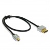 Extradigital micro HDMI to HDMI, 0.5m, v1.4b, 36 AWG, Gold, PVC, Ultra-Slim