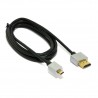 Extradigital micro HDMI to HDMI, 1.5m, v1.4b, 36 AWG, Gold, PVC, Ultra-Slim