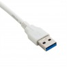 Кабель Extradigital USB Type C to USB 3.0 AM, 1.0m, PVC, 28 AWG, Hi-Speed