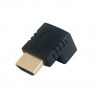 Адаптер Extradigital HDMI to HDMI, 90 Degree, v1.4, Gold
