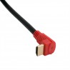 Кабель Extradigital HDMI to HDMI, 90 Degree, 1.5m, PVC, v2.0, 28 AWG, Gold, Hi-Speed