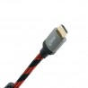 Extradigital HDMI to HDMI, 3m, v2.0, 28 AWG, Gold, Nylon, 2xFerrites